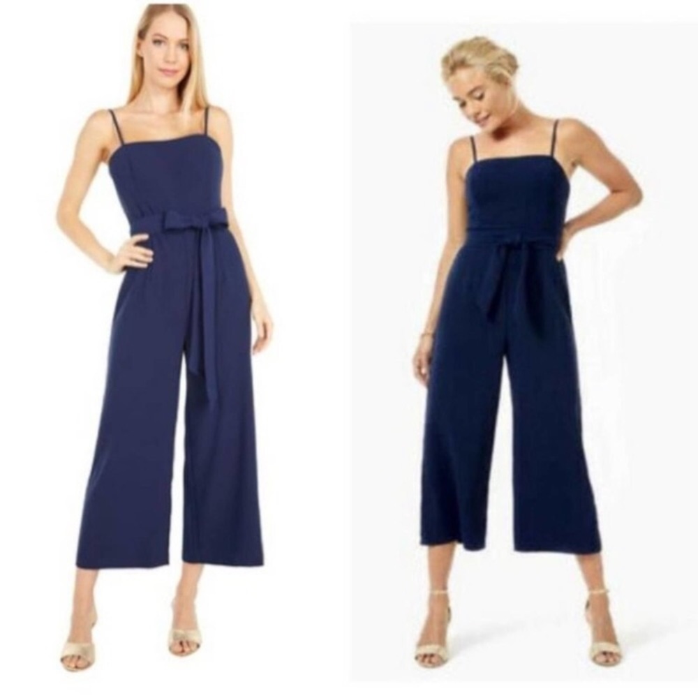 Lilly Pulitzer Navy Blue Spaghetti Strap Jumpsuit